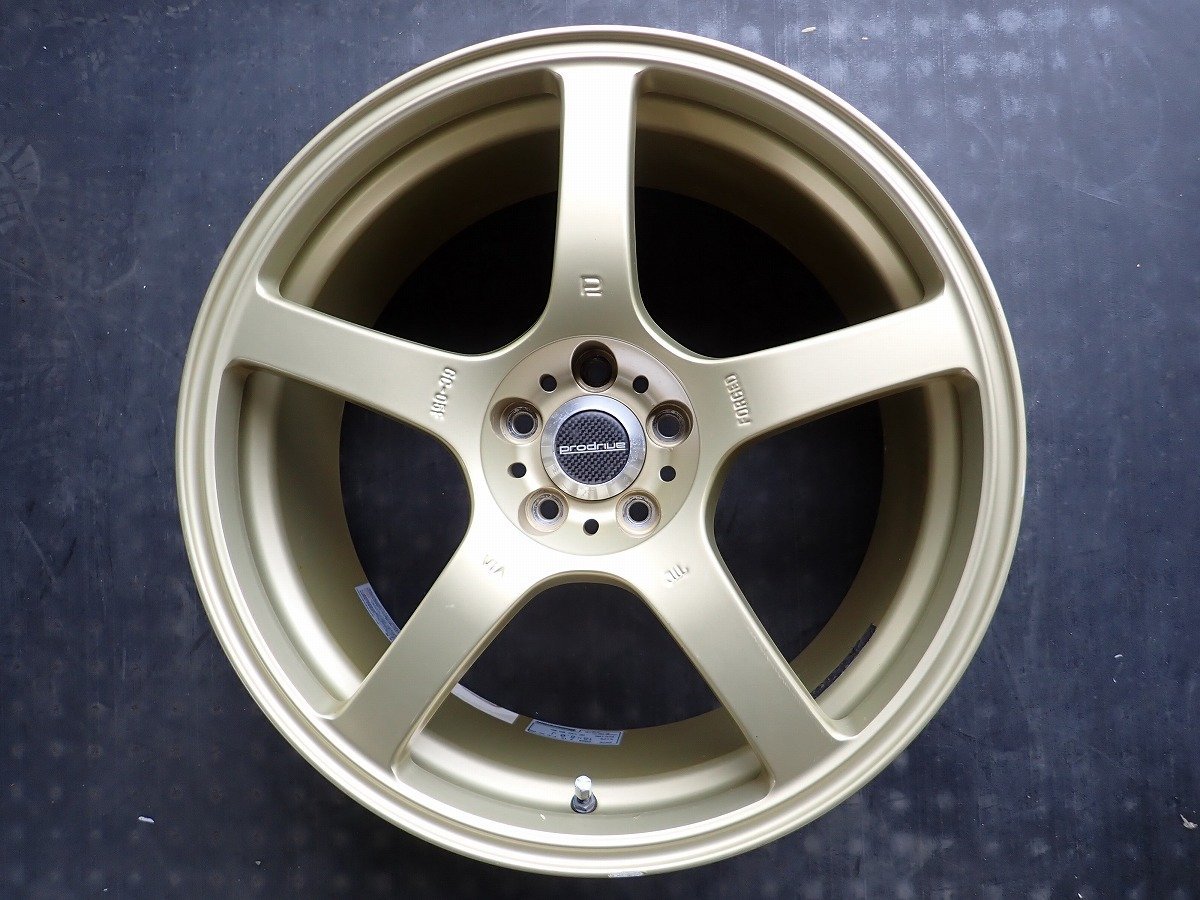 RK2233【送料無料18インチ】4本 プロドライブ GC-05F 86 BRZ等 中古アルミホイール ★18×8J 100/5H ET43★_画像4