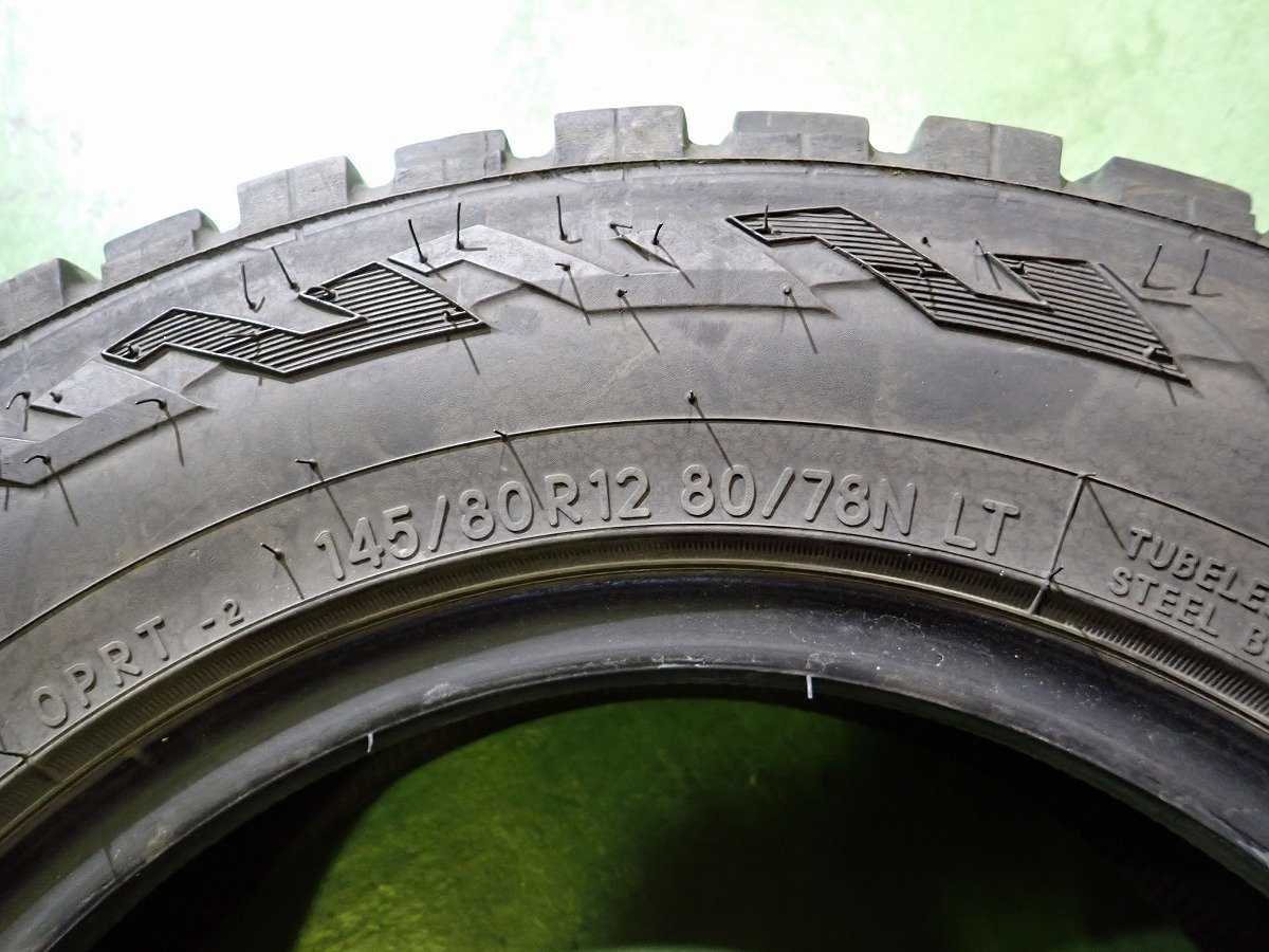 RK2585【送料無料145/80R12 80/78】2本 TOYO オープンカントリー R/T 2022年 中古 夏タイヤ ノーマルタイヤ ラジアルの画像7