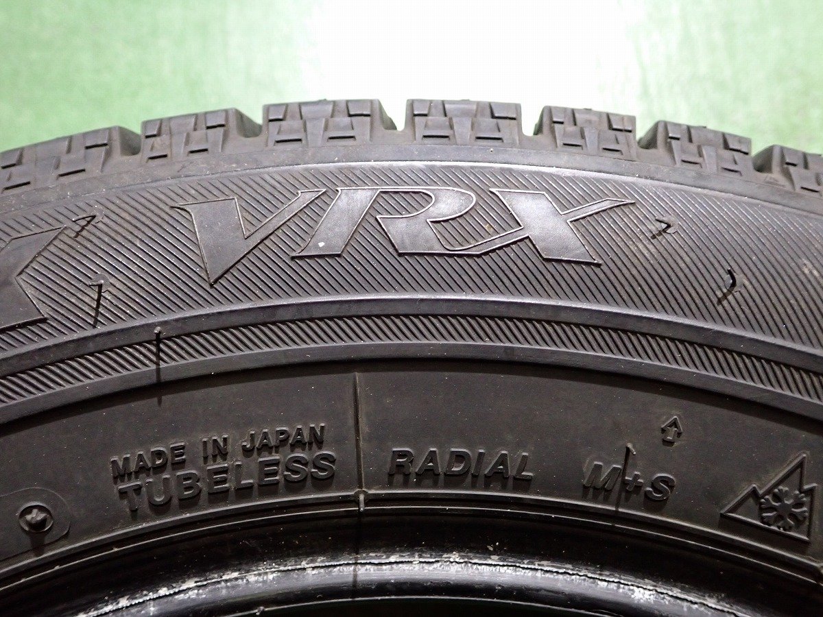 GM2357【送料無料185/60R15】4本 ブリヂストン BLIZZAK VRX 中古スタッドレスタイヤ シエンタ スイフトなどへ_画像7