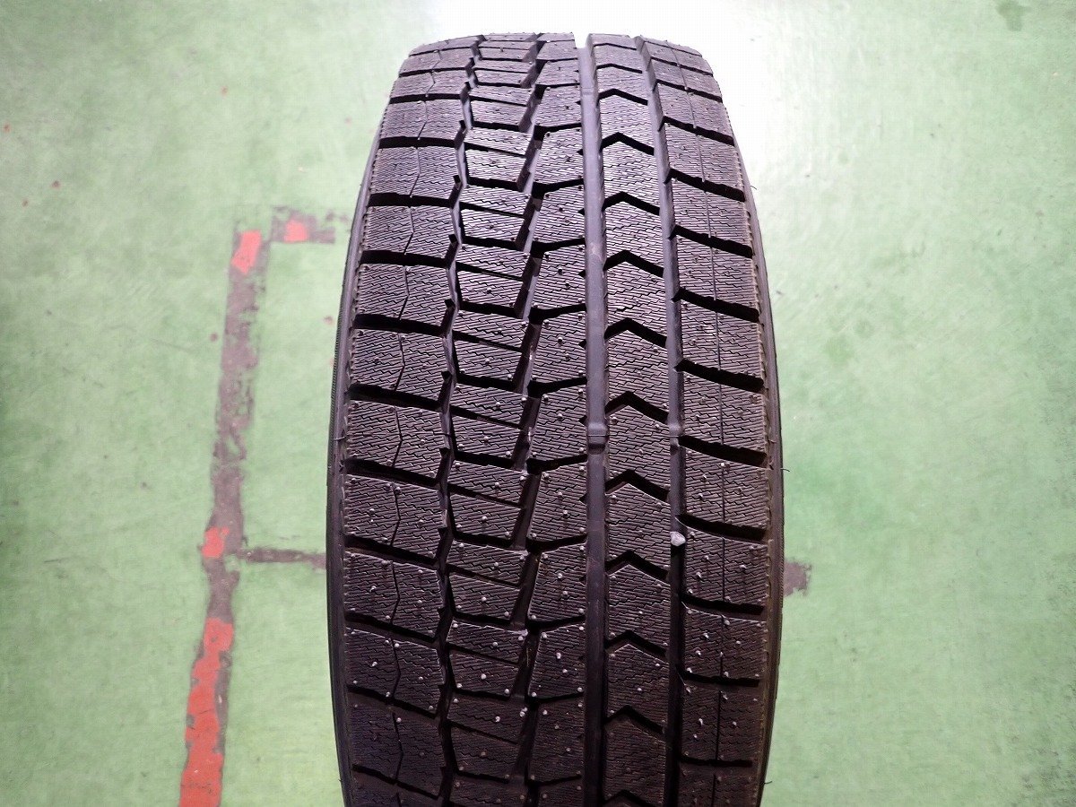 RK2334【送料無料215/60R17】1本 ダンロップ WINTERMAXX WM02 中古スタッドレスタイヤ エルグランドなどへ《即決あり》の画像3