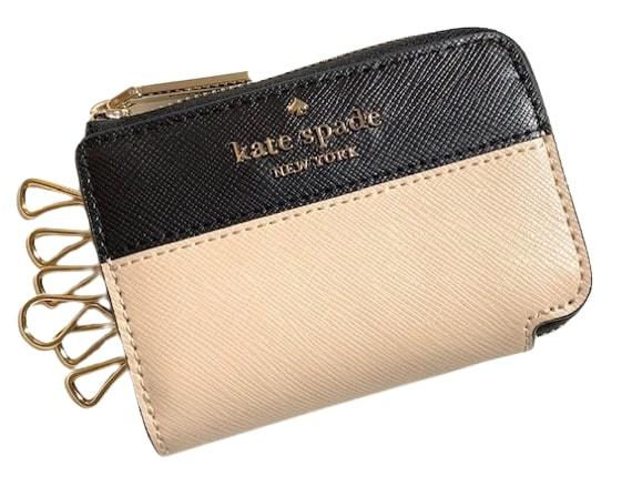 【新品・未使用・正規品】Kate Spade ケイトスペード 6連キーケース Lジップ レザー ベージュマルチ レディース KS-205