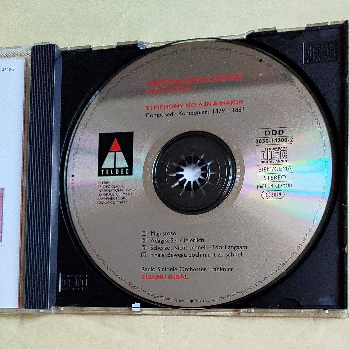 CD2枚）インバル＆フランクフルト放送響のブルックナー、交響曲6番、7番（中古）