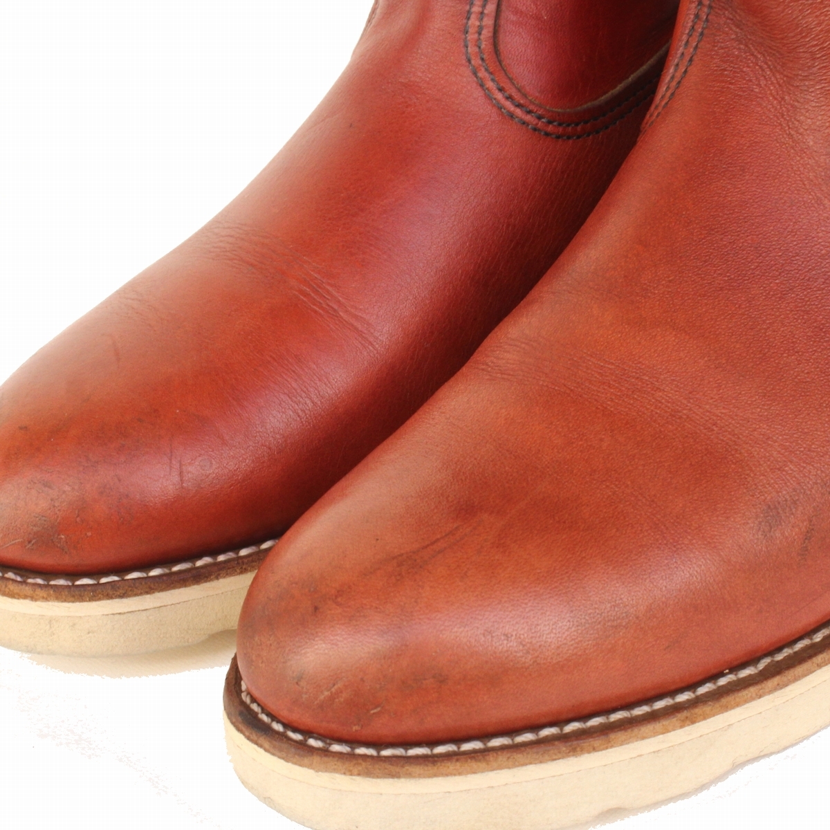 (91013)希少 白犬タグ90年製REDWING866レッドウィング8.5B約26-26.5cm (白タグ 緑犬タグ レッドウィング ペコス ブーツ オロラセット)_画像6