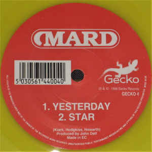 Mard / Yesterday 7インチ イエロー盤 1995 UK インディーロック_画像2