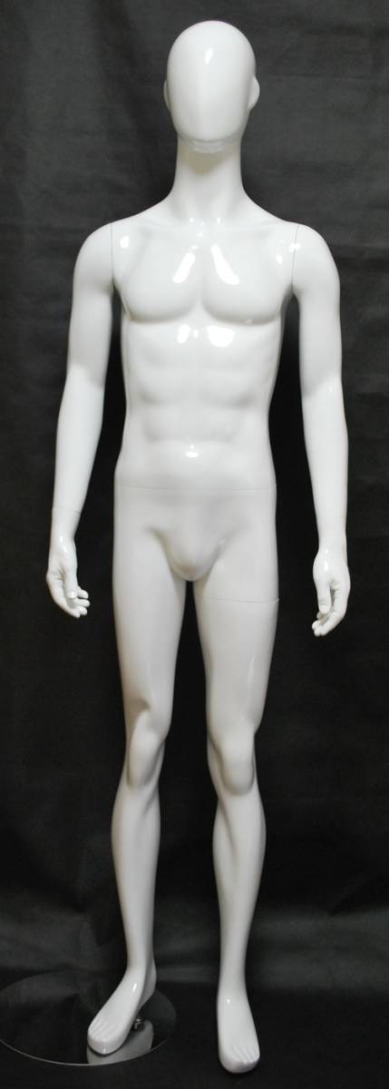  мужчина манекен все тело настоящий корпус MD-MANEGG4W белый блеск ..