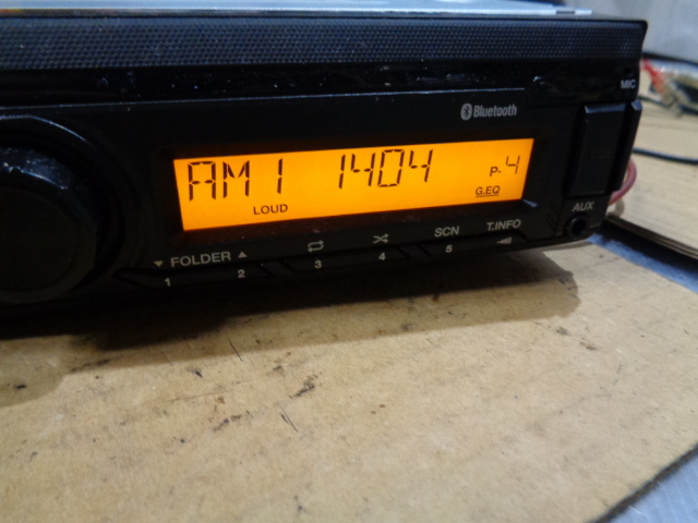 [B16] いすゞ AM FM 24V トラック ラジオ チューナー 8-9765-1392-1 Bluetooth USB AUX_画像4