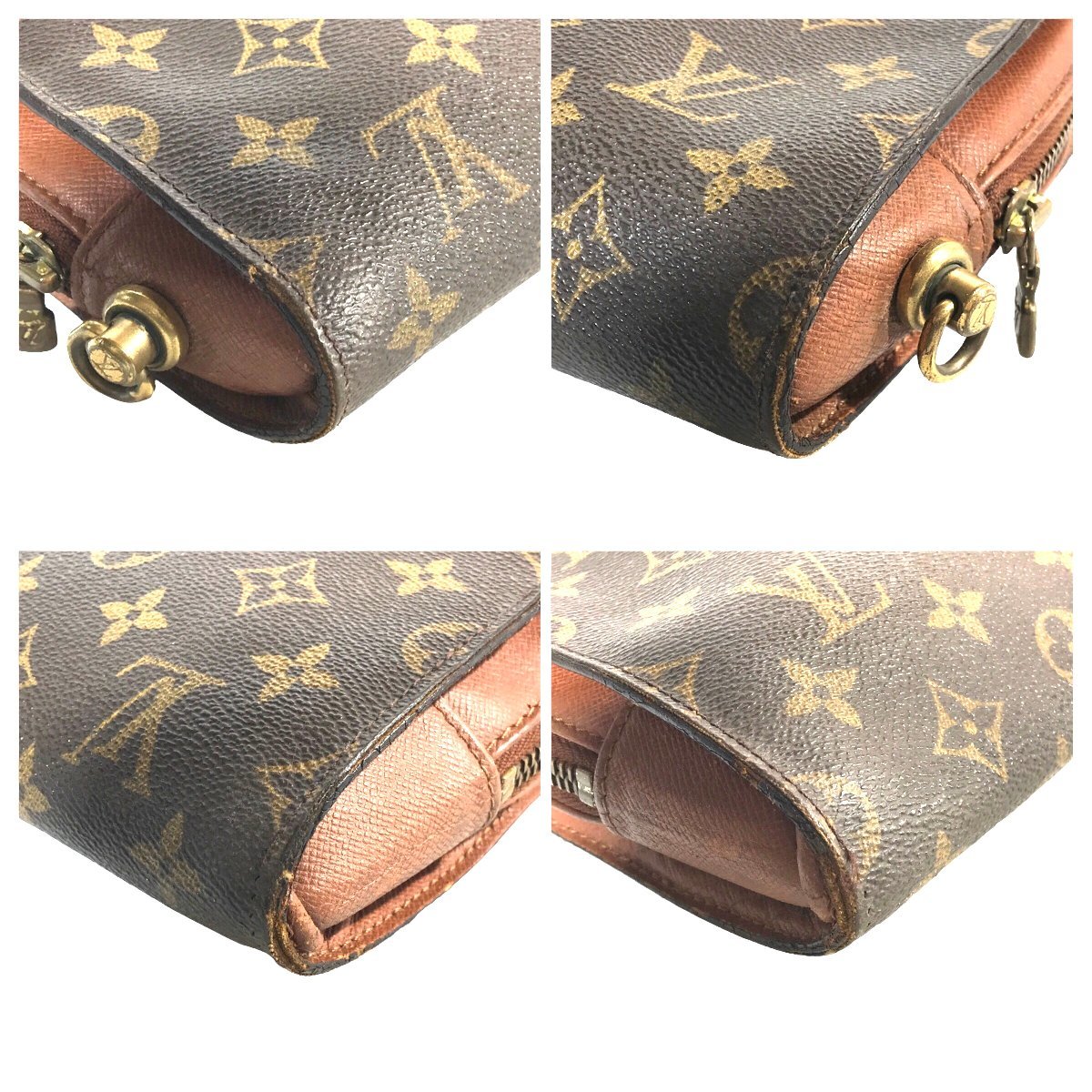 【1円～】ルイヴィトン LOUIS VUITTON バッグ クラッチバッグ オルセー M51790 AR1917 モノグラム レザー ブラウン 中古_画像10