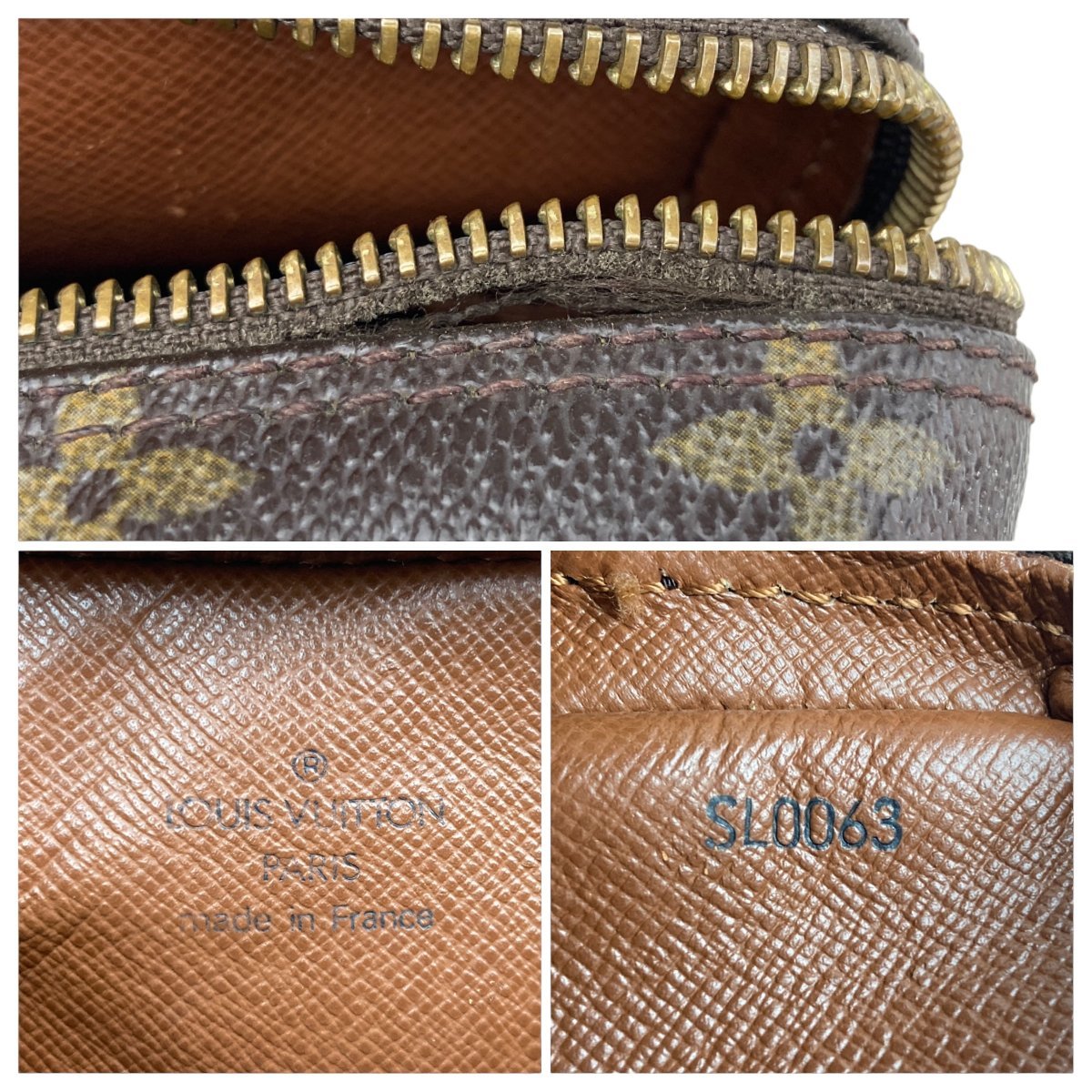 【1円～】ルイヴィトン Louis Vuitton バッグ ショルダーバッグ モノグラム ダヌーブ M45266 SL0063 ブラウン レザー 中古　_画像8