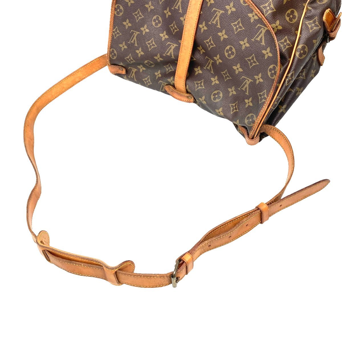 【1円～】ルイヴィトン LOUIS VUITTON ショルダーバッグ モノグラム ソミュール35 M42254 8902VI ブラウン レザー 中古_画像5