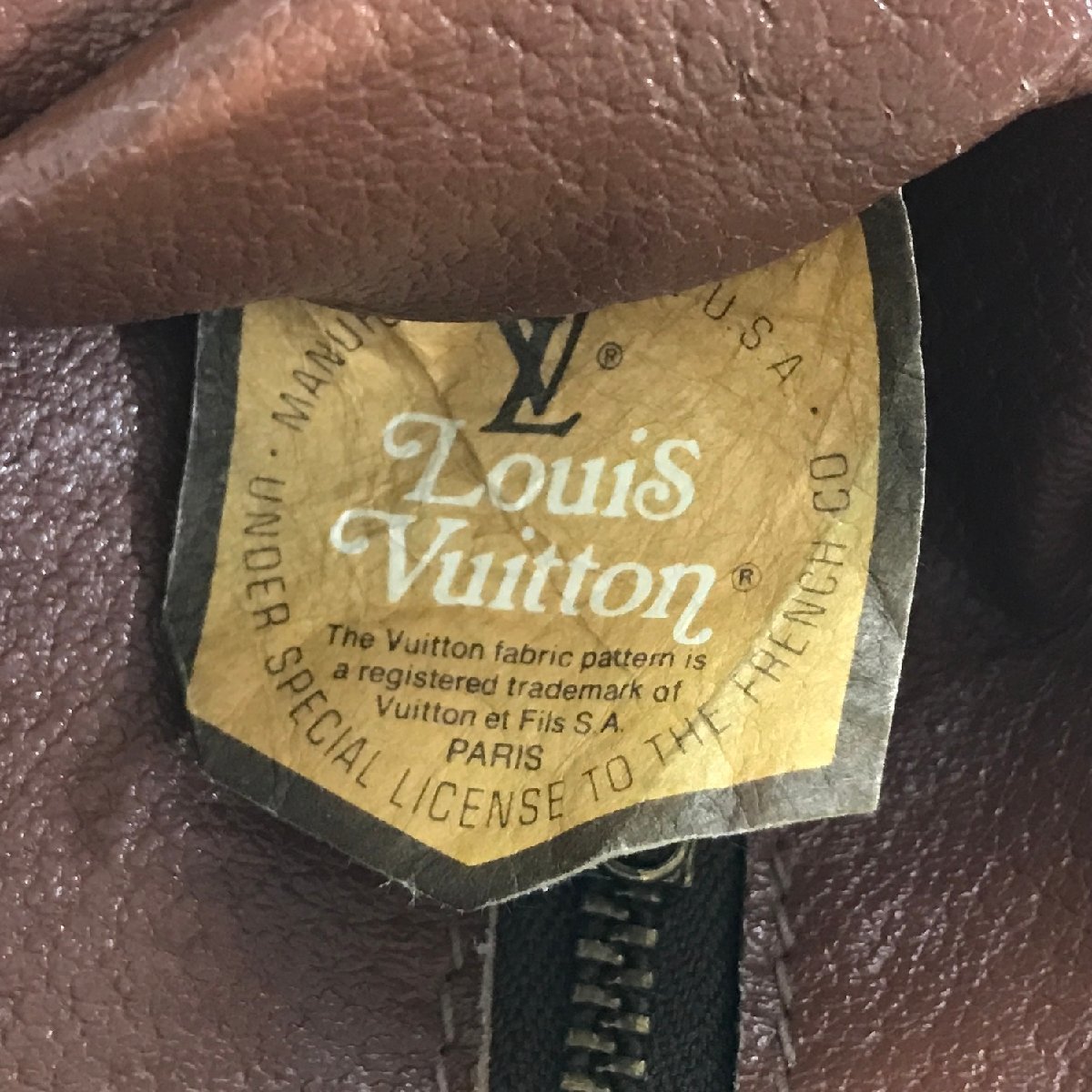 【1円～】ルイヴィトン LOUIS VUITTON バッグ ショルダーバッグ タロンジップ ブローニュ モノグラム レザー ブラウン USA製 中古_画像7