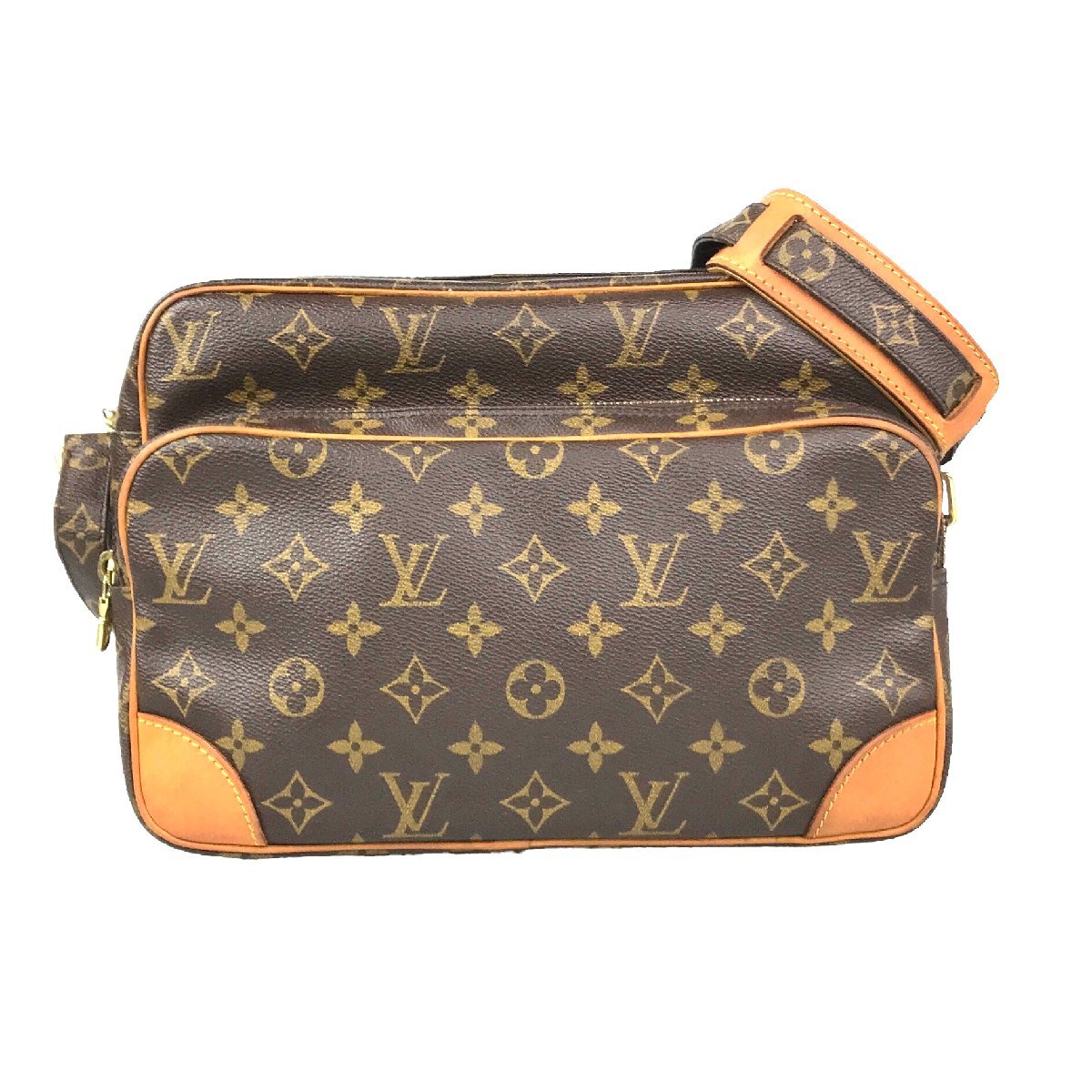 【1円～】ルイヴィトン Louis Vuitton バッグ ショルダーバッグ モノグラム ナイル M45244 ブラウン レザー 中古_画像1