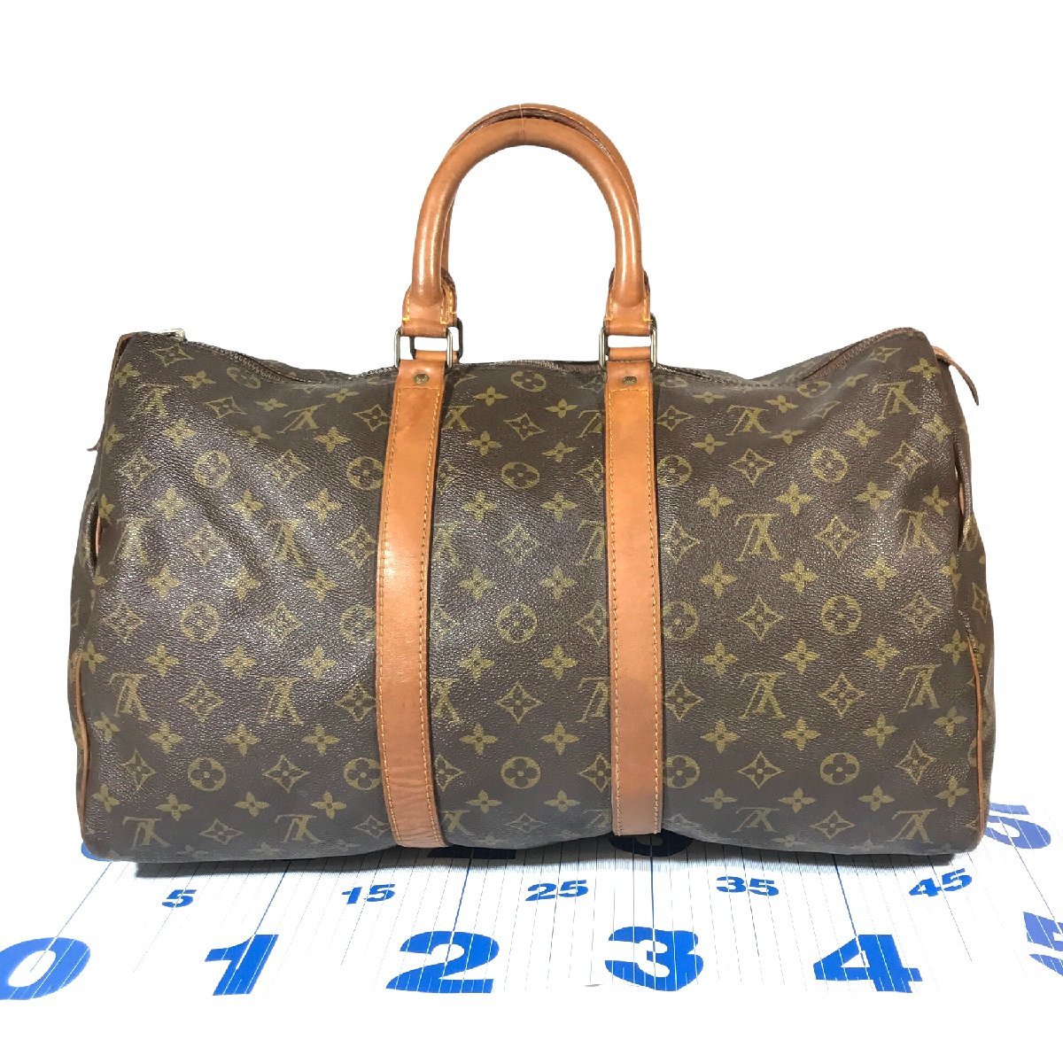 【1円～】ルイヴィトン LOUIS VUITTON バッグ ボストンバッグ キーポル45 モノグラム M41428 レザー ブラウン 中古_画像4