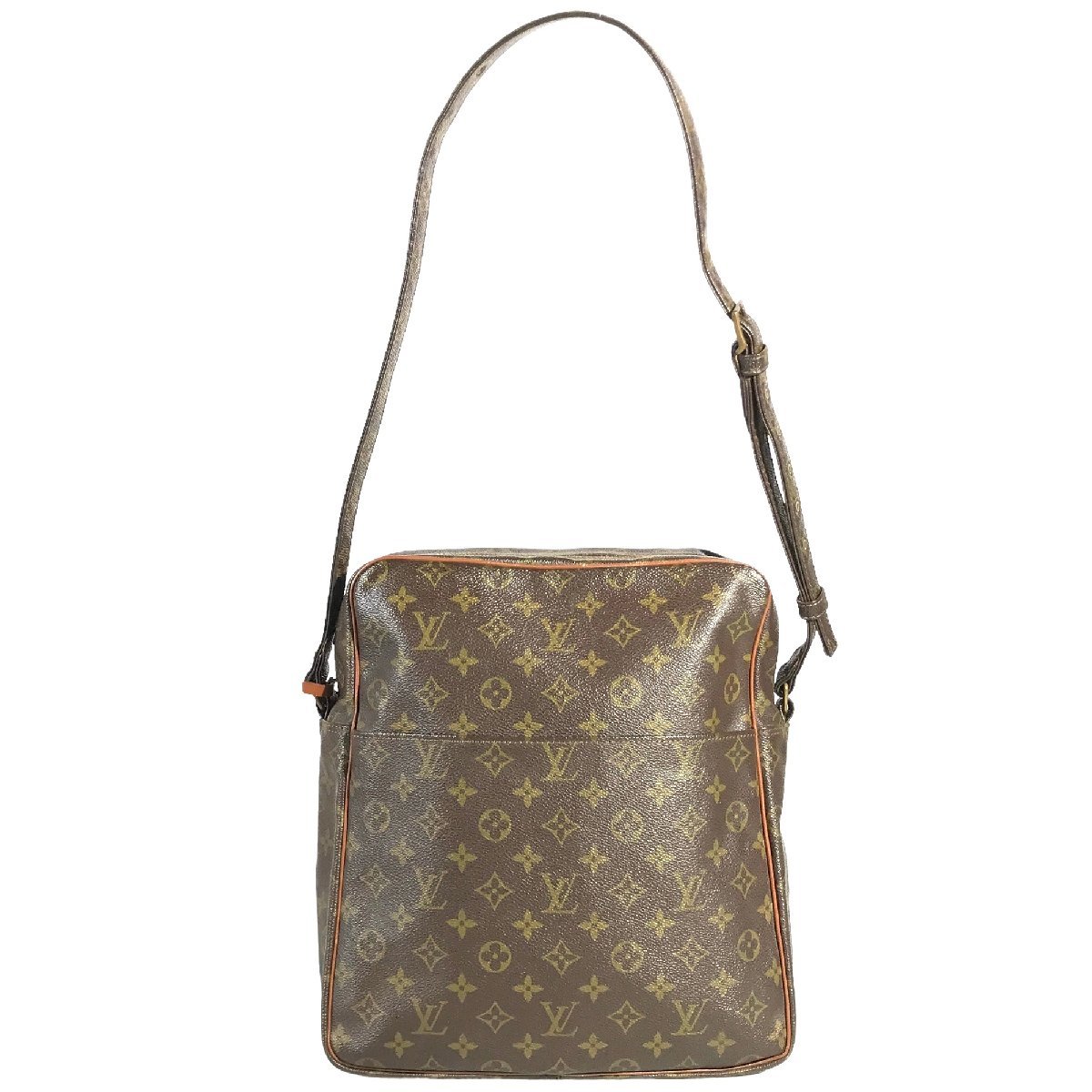 【1円～】ルイヴィトン Louis Vuitton バッグ ショルダーバッグ モノグラム ダヌーブGM 旧型 M45262 ブラウン レザー 中古　_画像1