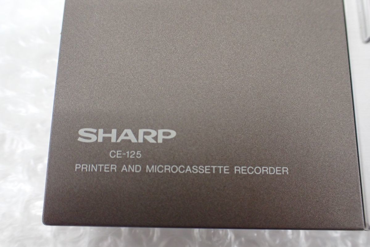 ☆D523-80　SHARP POCKET COMPUTER シャープ ポケットコンピュータ CE-125 レトロPC コレクション 小型　取扱説明書_画像6