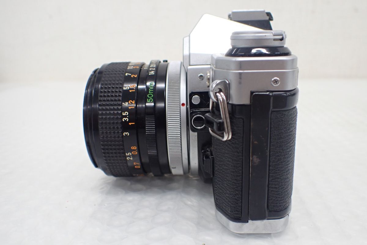 YS279-60　Canon キャノン AE-1 フィルムカメラ 一眼レフカメラ FD SSC 50mm f1.4 レンズ　中古現状品_画像9