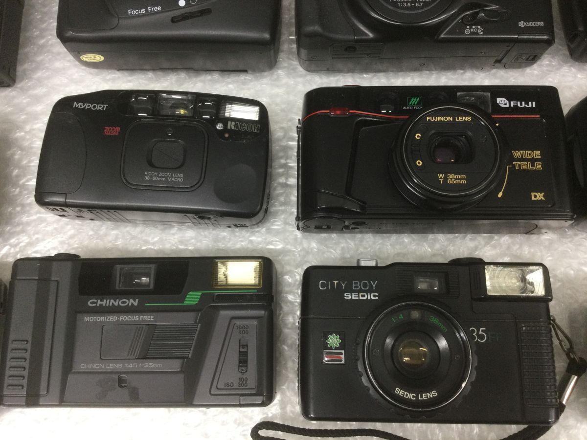 DYS129-80①【コンパクトカメラ20点まとめ】フィルム KONICA(コニカ)富士フィルム/LX-33SW/CITYBOY SEDIC/CHINON/TW-300/C35/MYPORT/他t_画像3