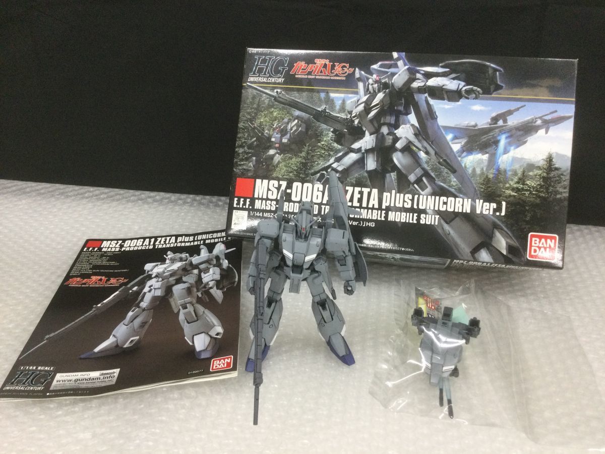 DYS157-80【ガンプラ完成品】HGUC 機動戦士ガンダムUC ゼータプラス (ユニコーンVer.) MSZ-006A1 1/144 プラモデル 塗装済み/箱付きt_画像1