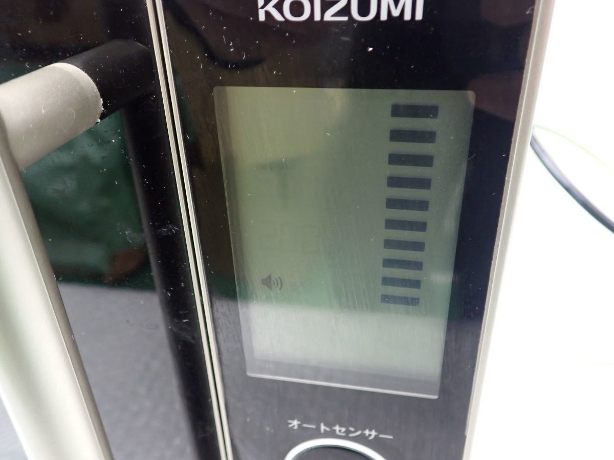 D630-140　KOIZUMI 電子レンジ KRD−18E5/N(ゴールド) 2018年製　ブラック・黒　中古稼働品　直接引き取り歓迎_画像4