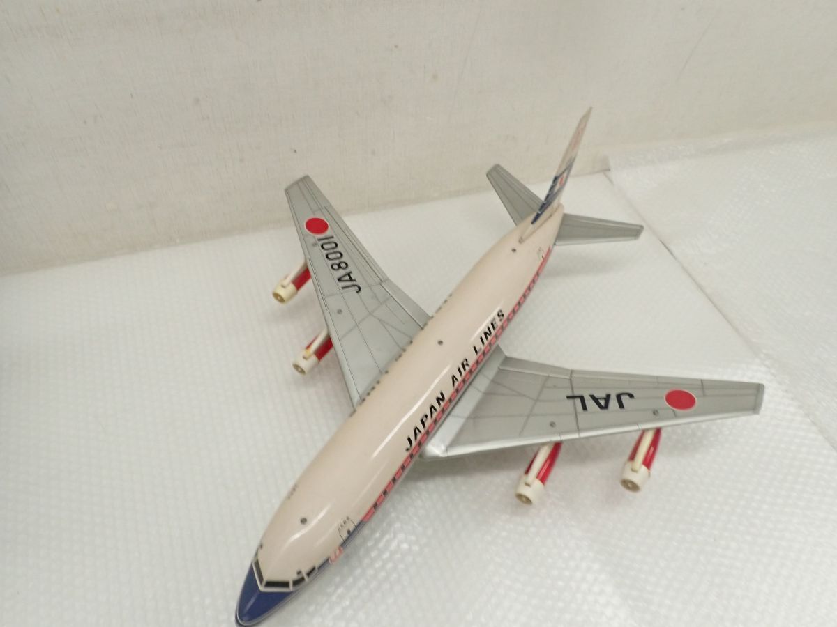 D667-160　当時物・レア　野村トーイ ブリキ 飛行機 日本航空 JAL8001 DC-8　中古現状品　直接引き取り歓迎_画像2