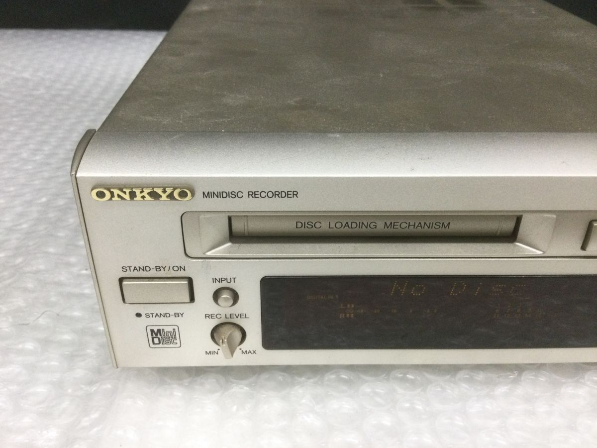 TK031-80【通電確認済み】ONKYO オンキョー MDレコーダー MD-105X オーディオ機器/t_画像2