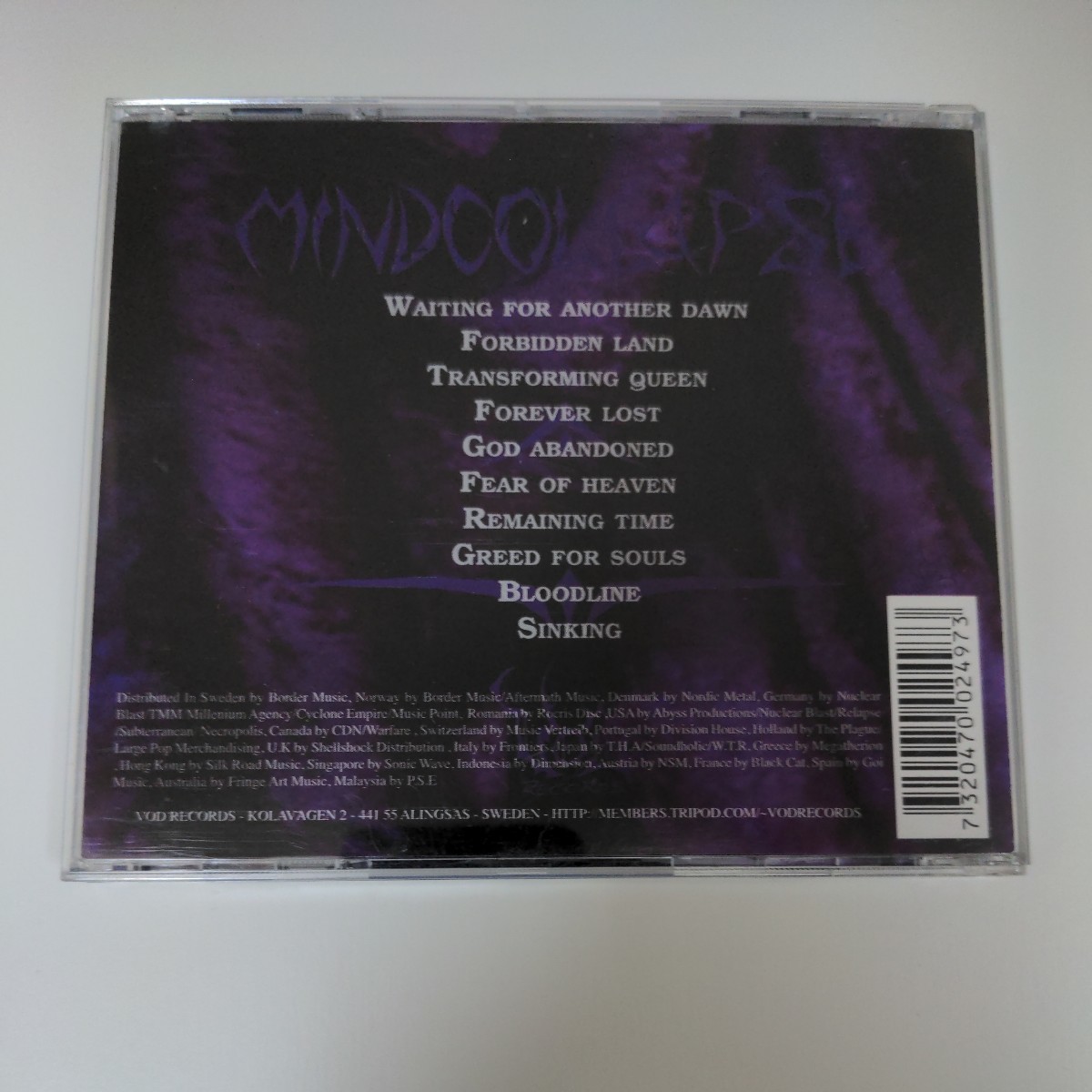 MINDCOLLAPSE　Sweden　Death Thrash Heavy Metal　デスラッシュ　ヘヴィメタル　輸入盤CD　２nd_画像6
