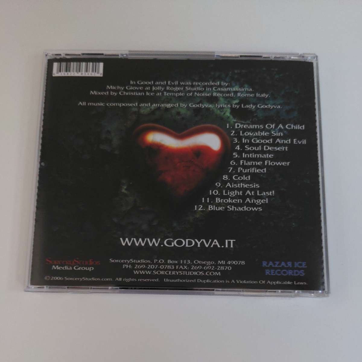 Godyva　Italy　Symphonic Gothic Death Heavy Metal　女性Vo　シンフォニック・ゴシック・デス・ヘヴィメタル　輸入盤CD　1st_画像6