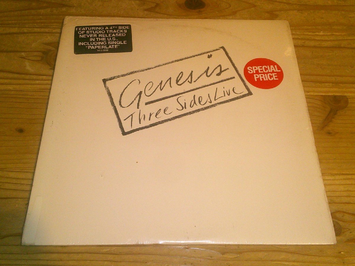 ★未開封！LP：GENESIS THREE SIDES LIVE ジェネシス：US盤：2枚組_画像1