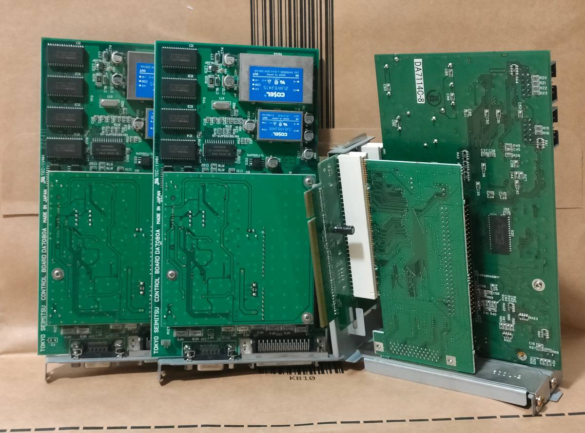 東京精密　PC基盤　三枚セット　tokyo seimitsu control board da7080a 2枚　da7114cの基盤セット
