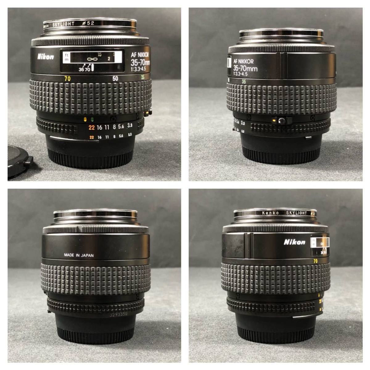 2/3a13 カメラ レンズ 2点 Nikon F-401 QUARTZ DATE Zoom-Nikkor 35〜70mm 1:3.3〜1:4.5 ニコン フィルムカメラ 一眼レフ 本体 ボディ _画像6