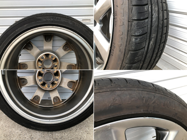 クラウン アスリート GRS180系 純正18インチ 8j ５穴 +50 PCD114.3 APTANYタイヤ 225/45R18 千葉県発の画像8