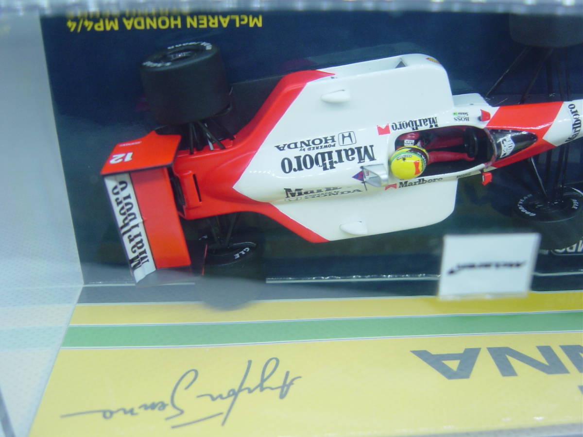 送料300円～ MINICHAMPS 1/43 McLaren MP4-4 BRAZILIAN GP 1988 #12 A.SENNA マクラーレン セナ ブラジルGP Marlboro マルボロ仕様_画像7