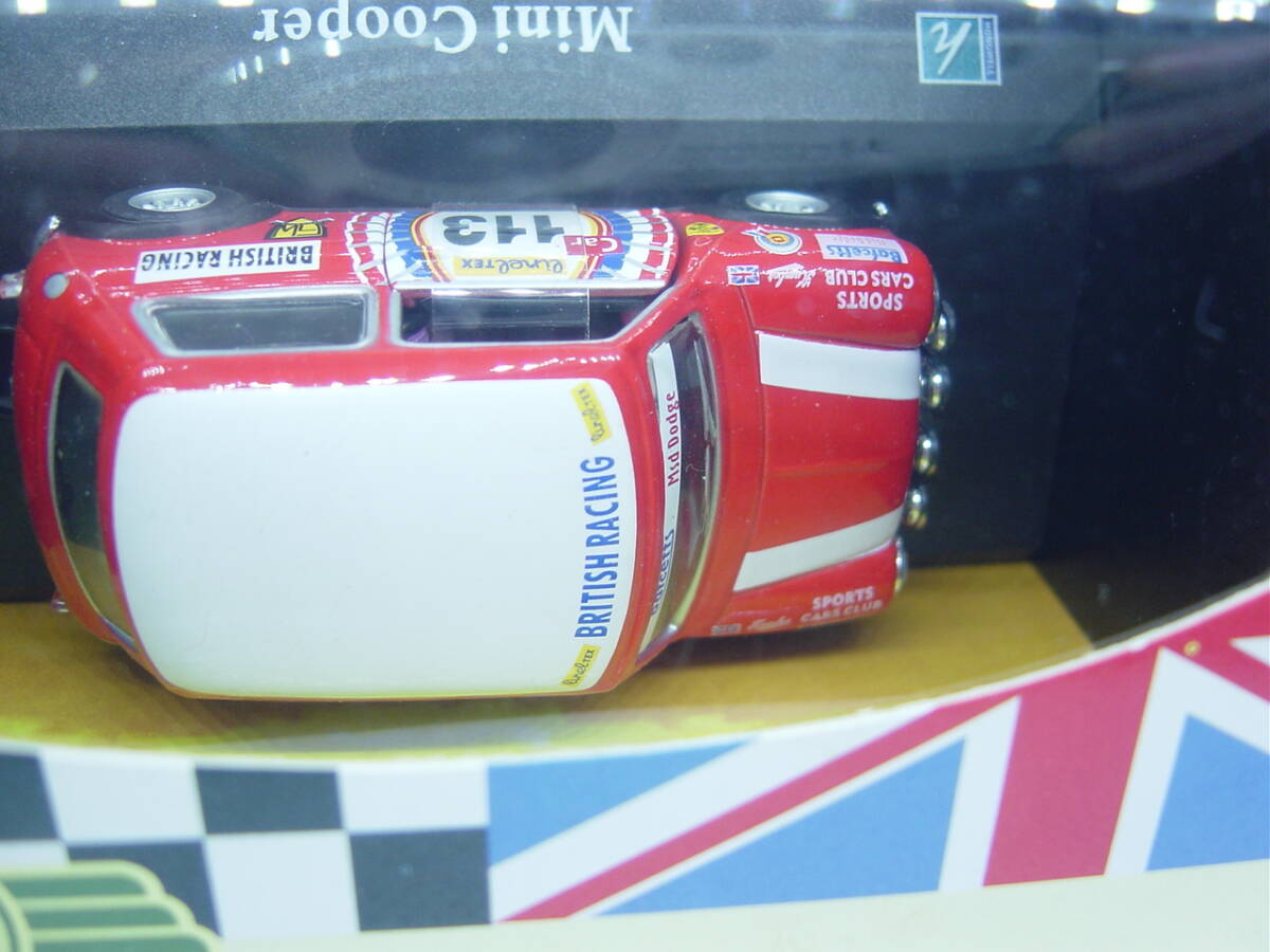 送料300円～ 【塗装ひび有】Cararama 1/43 Mini Cooper BRITISH RACING #113 ミニクーパー_画像8