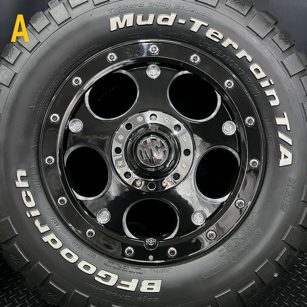 BFグッドリッチ Mud-TerrainT/A KM2 LT265/70R17&MYRTLE GEAR DEMON 4本 改S240325-B1 JK JLラングラー/5H 114.3*127マルチホイール*マッド_画像2