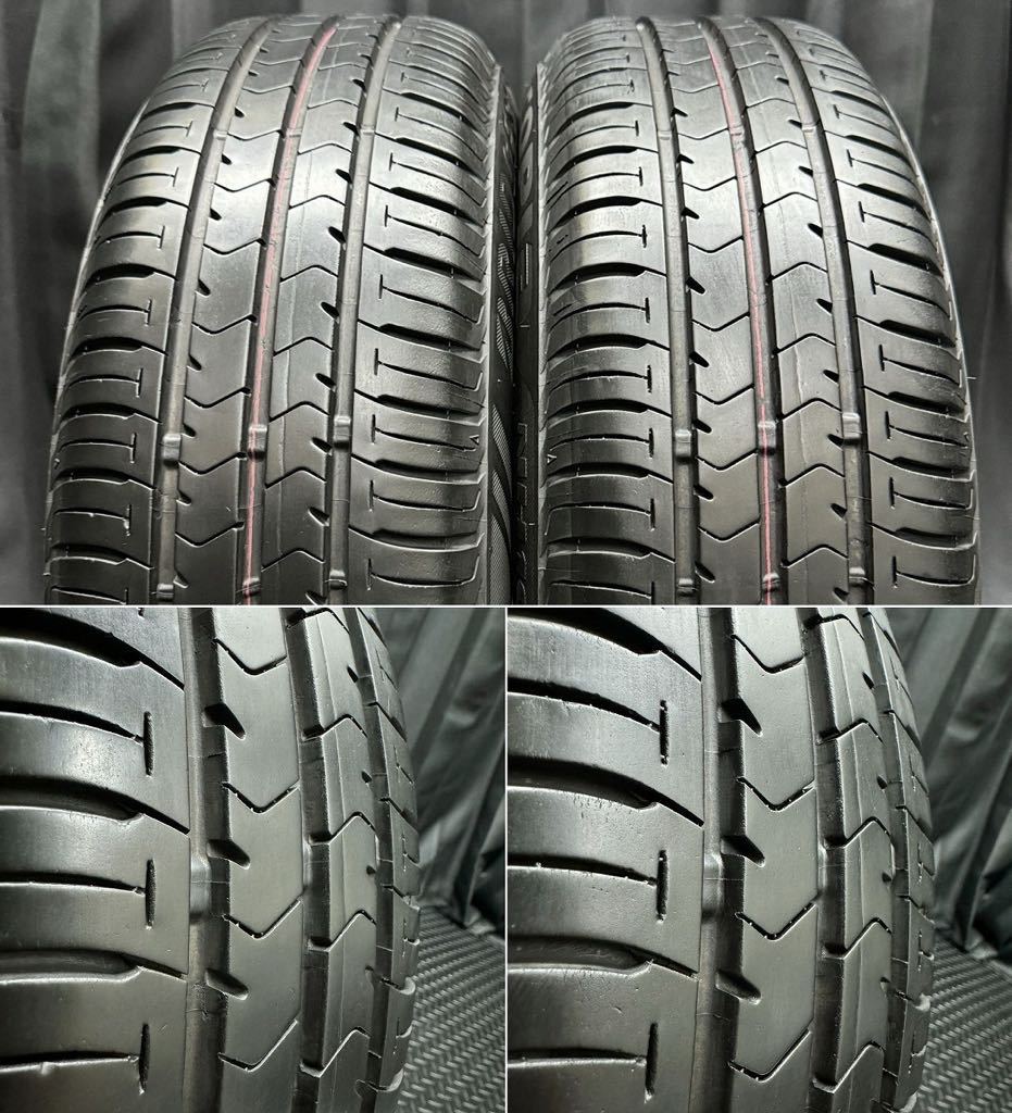 8.5～9分山★ブリヂストン ECOPIA NH100C 175/70R14&ホンダ シビックHV純正アルミ 4本 B240208-B3 フィット等 5.5J +45 4H 100/ホイールES9_画像2