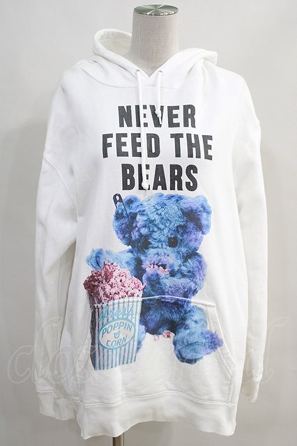 MILKBOY / NEVER FEED BEAR HOODY L ホワイト H-24-02-07-1034-MB-TO-KB-ZH_画像1