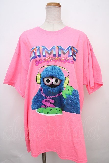 MILKBOY / MONSTER BIG T-shirt L pink Y-24-02-04-111-MB-TS-SZ-ZY