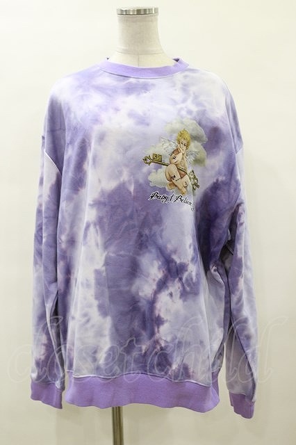 LAND by MILKBOY / ANGEL tie-dye SWEATS lavender series H-24-02-11-066-MB-TO-KB-ZH
