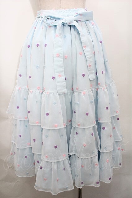 Angelic Pretty / Candy Petit Heartスカート Y-23-09-05-107y-1-SK-AP-L-SZ-ZS-R_画像2