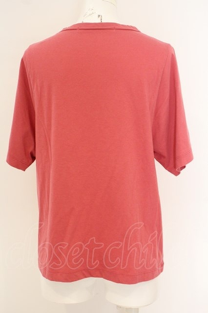 Jane Marple Dans Le Saｌon / Soft t-cloth logo embroidery T-shirt M ピンク O-24-02-21-052-JM-TS-IG-OS_画像2