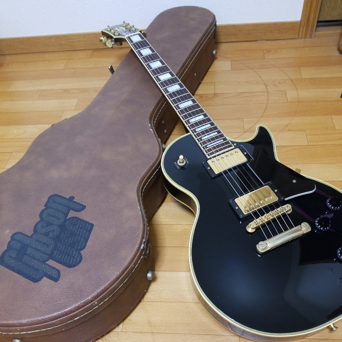 限定品 Epiphone Japan Les Paul Custom LQ ラッカー塗装 日本製 ギブソンヘッド エピフォンジャパン レスポールカスタム 即決あり_画像1