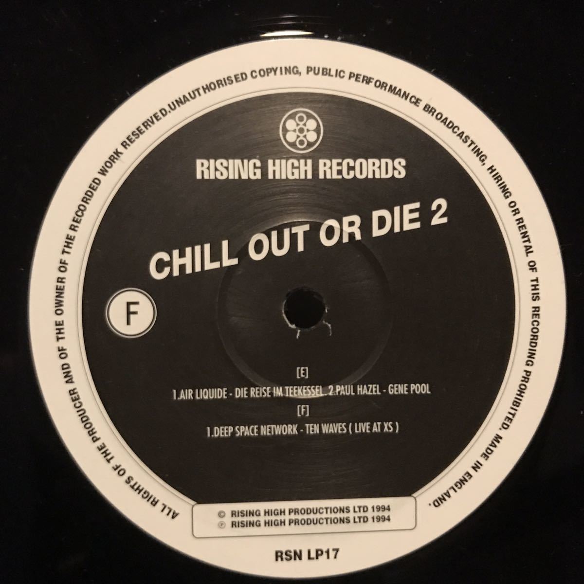 [ Various - Chill Out Or Die II - Rising High Records RSN LP 17 ] Bedouin Ascent , The Irresistible Force , Wagon Christの画像8