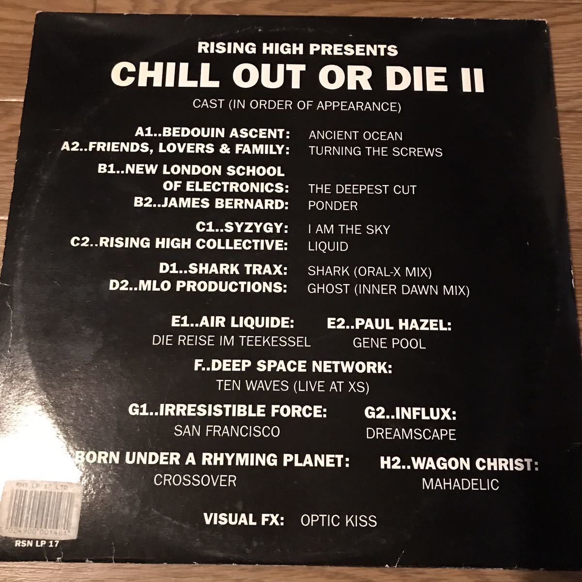 [ Various - Chill Out Or Die II - Rising High Records RSN LP 17 ] Bedouin Ascent , The Irresistible Force , Wagon Christの画像2