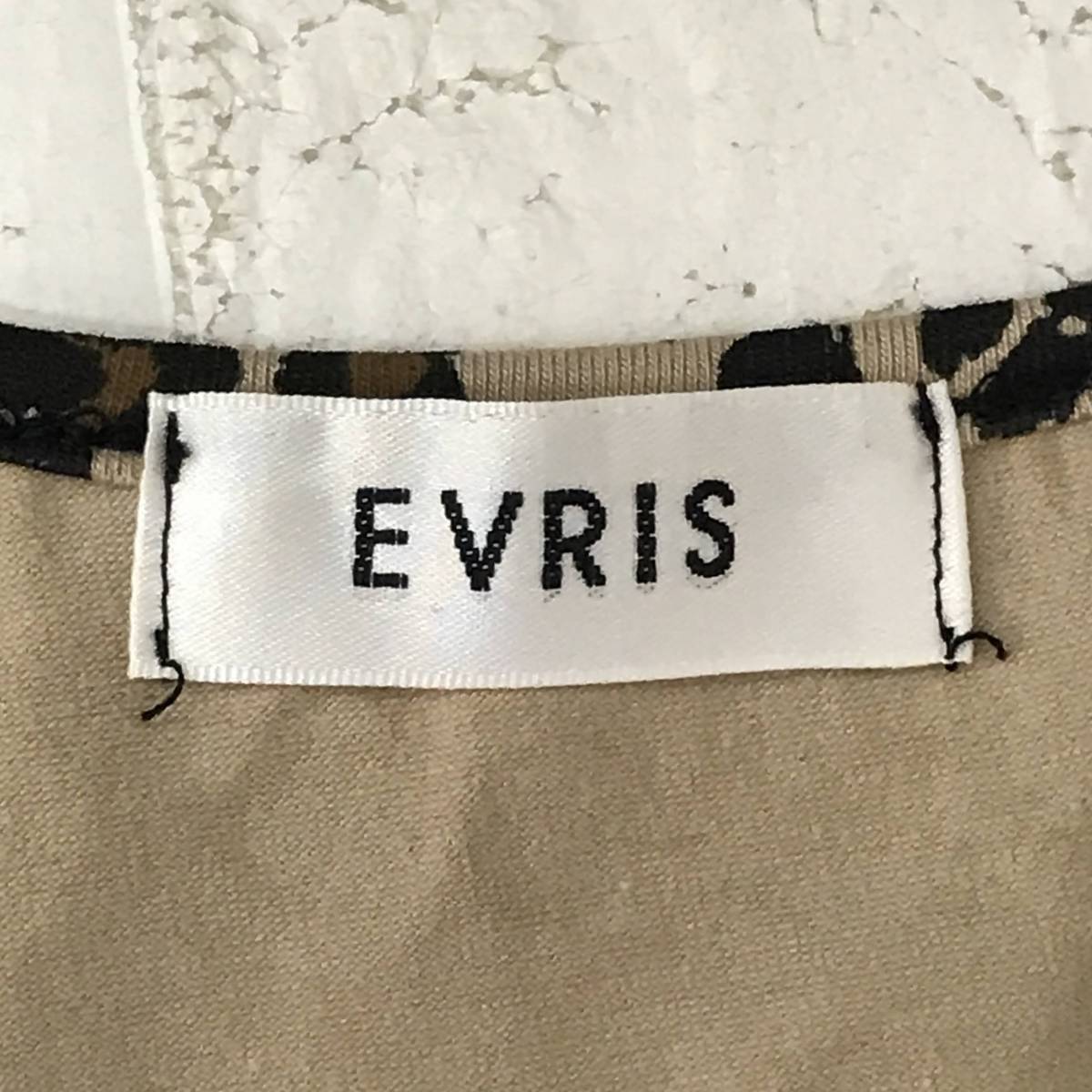 EVRIS　エヴリス　ドットボタンショートTシャツ　ミックス　S5.5-41　USED_画像7