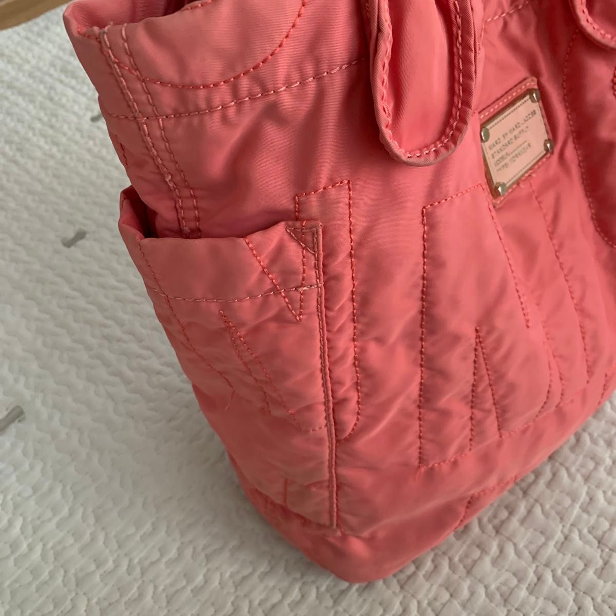 マークジェイコブス トートバッグ ピンク系 マザーズバッグ マークジェイコブス トートバッグ ピンク系 マザーズバッグ
