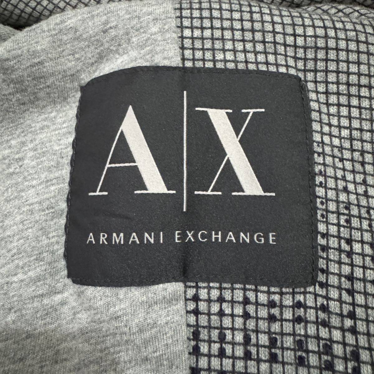 美品【別格の存在感】ARMANI EXCHANGE ストレッチ アンコンジャケット テーラードジャケット アルマーニエクスチェンジ 本切羽 伸縮性 霜降_画像7