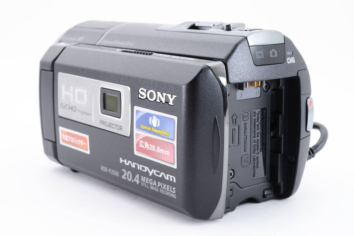 ★極美品★ SONY HDR-PJ590V ブラック　ビデオカメラ ハンディカム　ソニー #0163_画像4