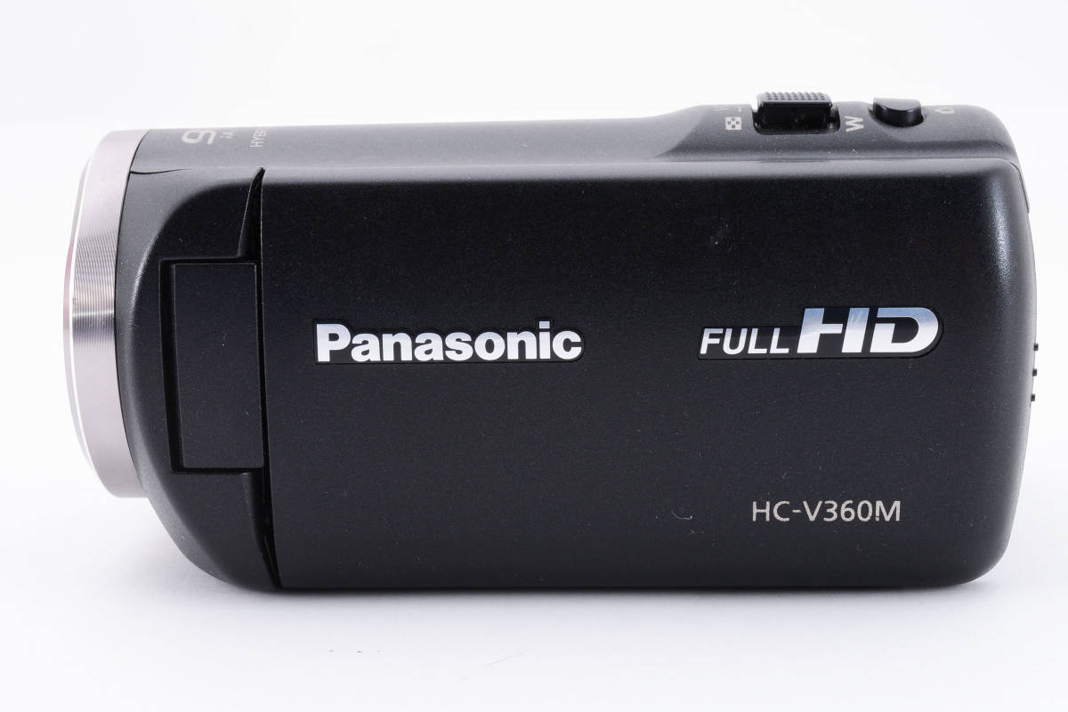 ★外観美品★ Panasonic HC-V360M ブラック ビデオカメラ ハンディカム パナソニック #0231の画像6