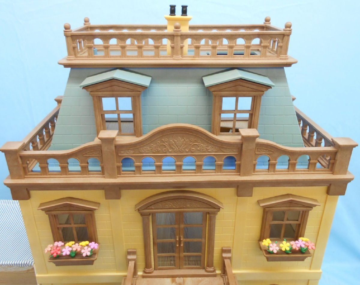 シルバニアファミリー 家のみ グランドマンション GrandMansion Sylvanian Families イギリス版 ※ジャンク・日焼け・黄ばみ・匂いあり_画像3