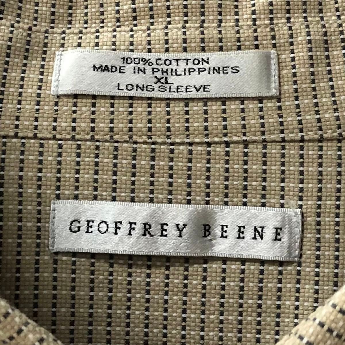 GEOFFREY BEENS US アメリカ古着 チェック系 長袖 ボタンダウンシャツ XL