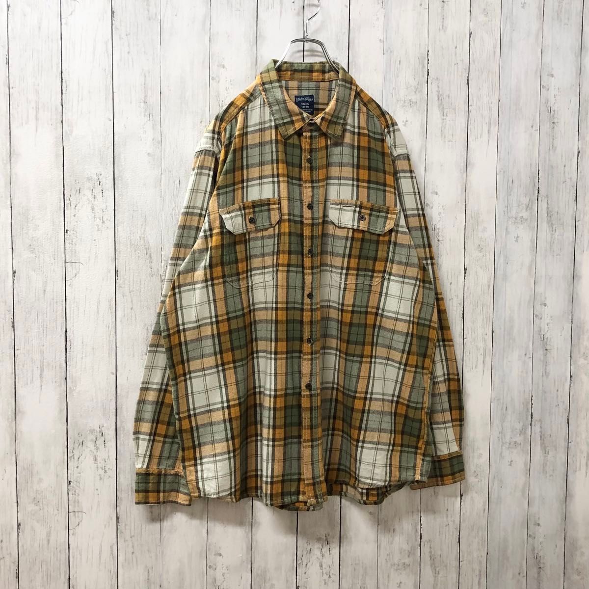 FADED GLORY US アメリカ古着 長袖 チェック シャツ XL